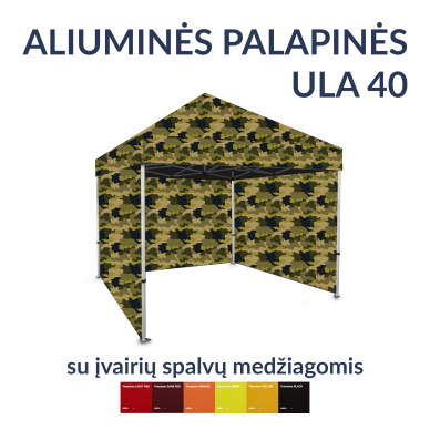 Aliuminė palapinė 3x3 ULA 40 RANDOM