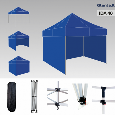 Greito surinkimo palapinė 2x2 IDA40 Mėlyna