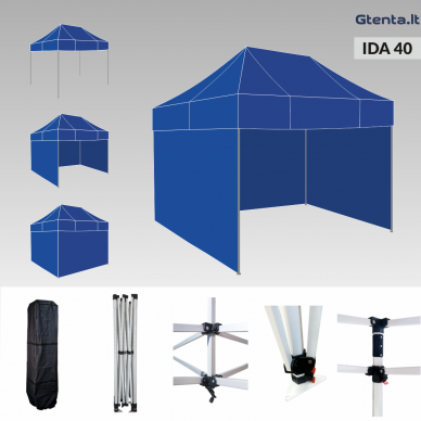 Greito surinkimo palapinė 3x2 IDA40 Mėlyna