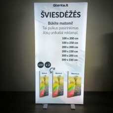 MOBILI DVIPUSĖ LED SIENELĖ 200x200CM