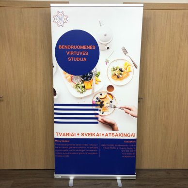 Mobilus reklaminis stendas ROLL UP LUX 100X200 cm 2