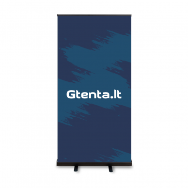 Mobilus reklaminis stendas ROLL UP Juodas 100X200 cm