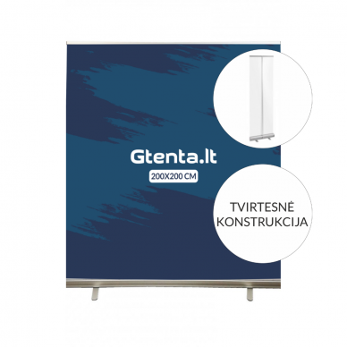 Mobilus reklaminis stendas ROLL UP LUX 200x200 cm 5