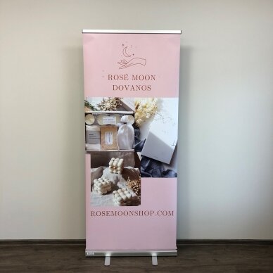 Mobilus reklaminis stendas ROLL UP LUX 85X200 cm 5