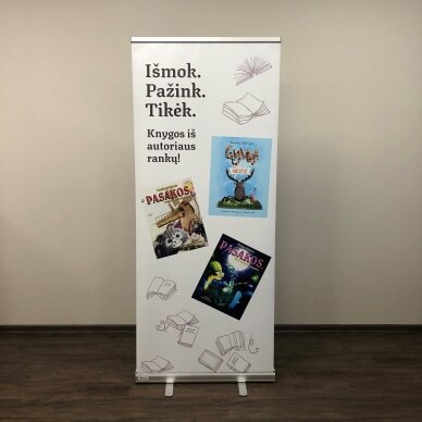 Mobilus reklaminis stendas ROLL UP LUX 85X200 cm 1