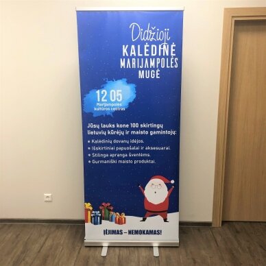 Mobilus reklaminis stendas ROLL UP LUX 85X200 cm 18