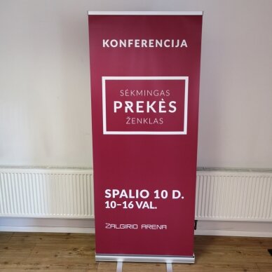 Mobilus reklaminis stendas ROLL UP LUX 85X200 cm 10