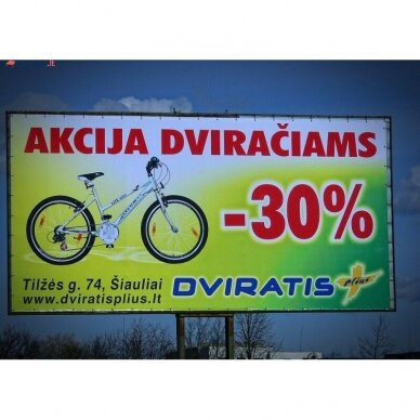 Reklaminis tentas PVC kvadratinis 1