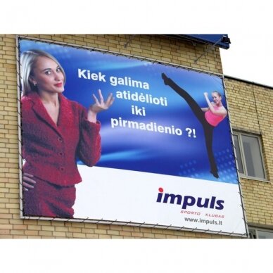 Reklaminis tentas PVC kvadratinis